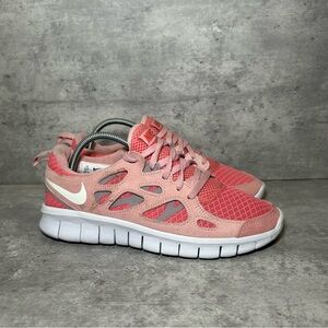 Nike Free Run 2 Running Shoes DQ4712-600 Womens sz 7 - pink